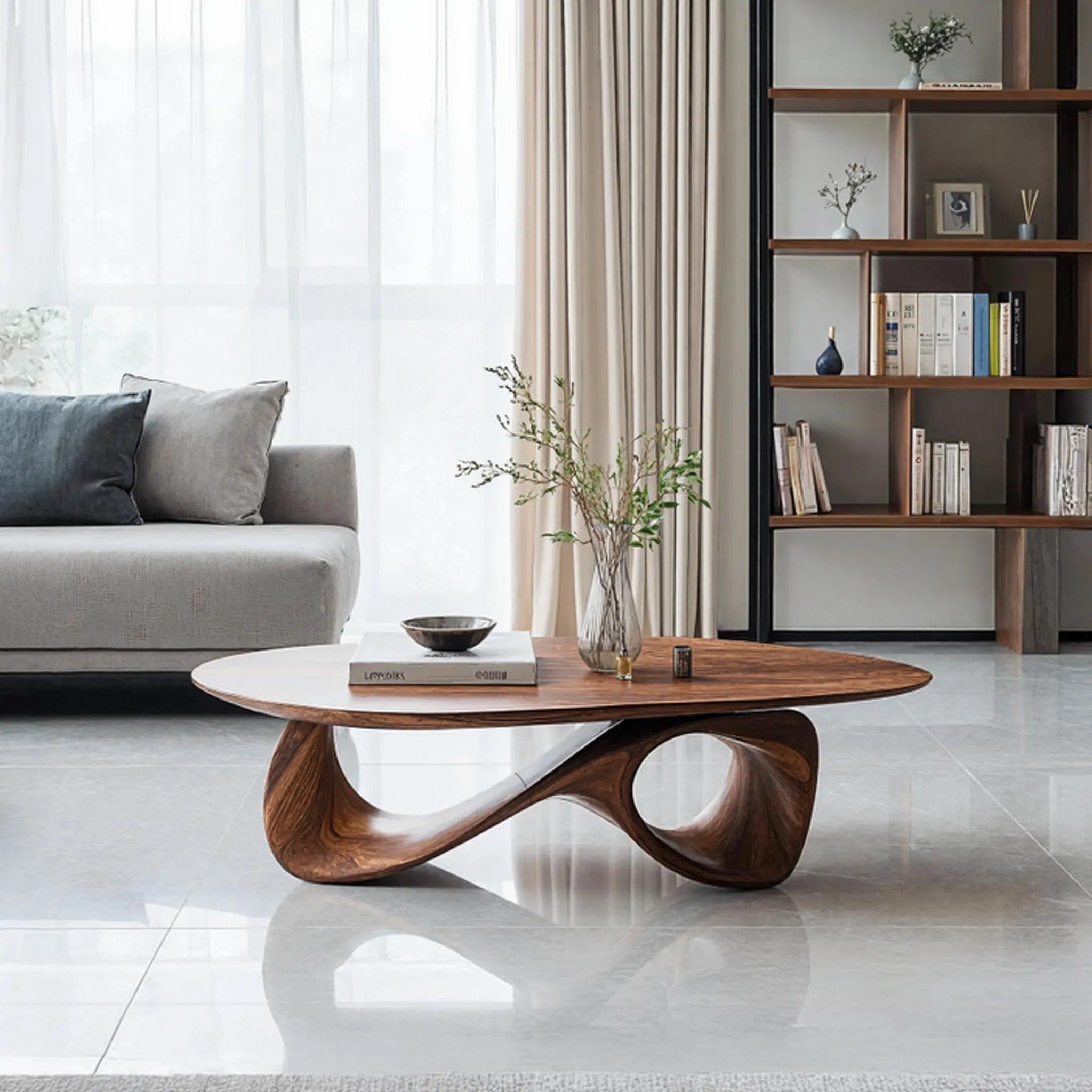Rustic Solid Wood Coffee Table Natural Home Style