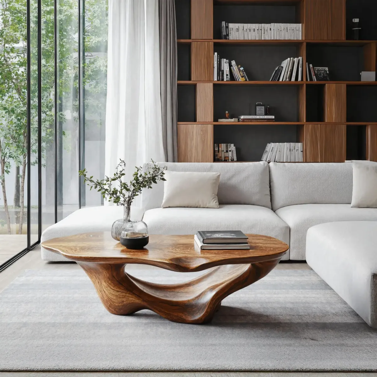 Farmhouse Solid Wood Coffee Table Vintage Home Style