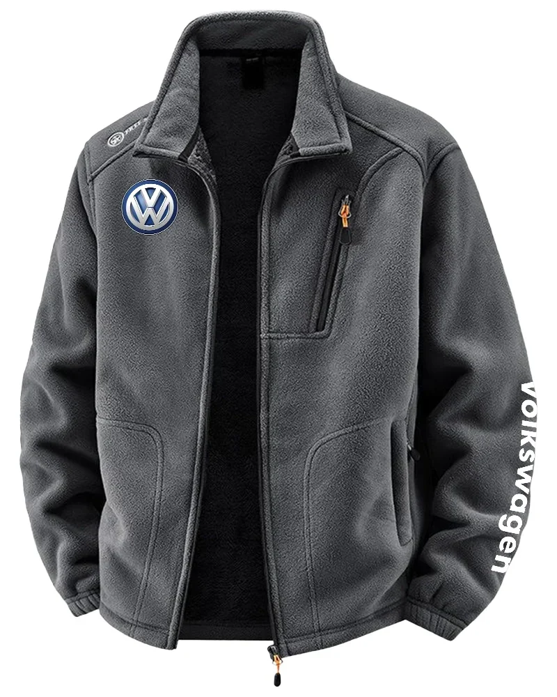 Volkswagen Exclusive Logo Performance Plush Fleece Jacket OUFAV2090819VWZ - Volkswagen Jacket